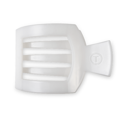 Square Flat Hair Clip | Large | Coconut White