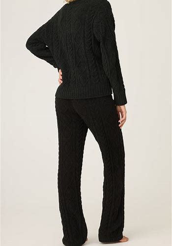 PJ Salvage Chenille Cable Knit Sweater