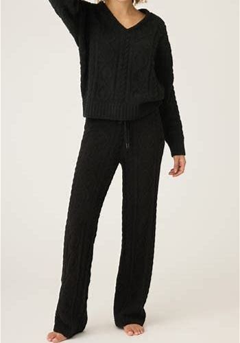 PJ Salvage Chenille Cable Pants