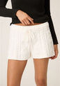 PJ Salvage Chenille Cable Knit Drawstring Shorts